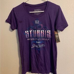 STURGIS Motorcycle Rally NEW Medium Purple Shirt